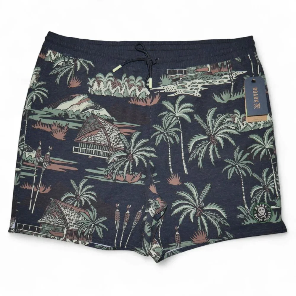 NWT Roark Shorey 16” Boardshorts Swim Trunks - Poncho Agave - M